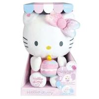 Peluche interattivo Compleanno Hello Kitty +/- 26 cm - JEMINI - Musica interattiva, candela e risate.