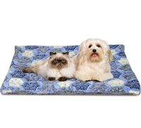 Pluche kleed voor honden en katten blauw 75x110 cm - thumbnail