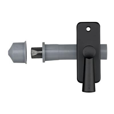 AXA 7321-50-38/E inboorgrendel met sluitkom - doornmaat 50mm zwart