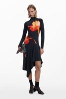 Asymmetrische strakke jurk - BLACK - L