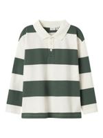 Name it winter polo t-shirt jongens - groen - relaxed fit - NkmNutiva