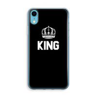 King zwart: iPhone XR Transparant Hoesje