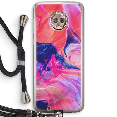 Earth And Ocean: Motorola Moto G6 Transparant Hoesje met koord
