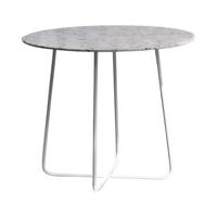 Tikamoon - Ronde tuintafel in premium terrazzo en groen metaal 4 p. Tikamoon - Ronde tuintafel in premium terrazzo en groen metaal 4 p.