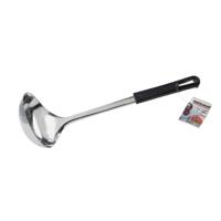 Fackelmann Food and More Soeplepel 30 cm Zwart PP/RVS