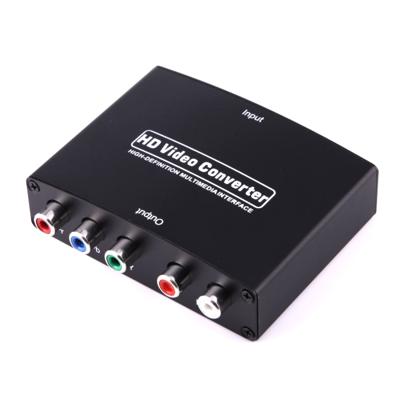 1080P HD HDMI naar YPbPr Video nl R/L Audio Adapter Converter(zwart)