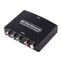 1080P HD HDMI naar YPbPr Video nl R/L Audio Adapter Converter(zwart)