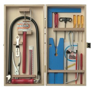 Figuurzaag set in kist - voor kinderen - hobby/knutselmateriaal