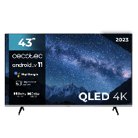 Cecotec VQU20043 4K Android Smart QLED TV 43"