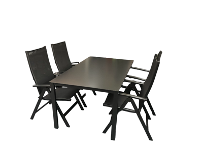 Cubic dining set cubic tafel met 4 x easy stoel - Driesprong collection