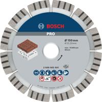 Bosch Accessoires Diamantdoorslijpschijf Best for Abrasive 150 x 22,23 x 2,4 x 12 mm 1st - 2608602681