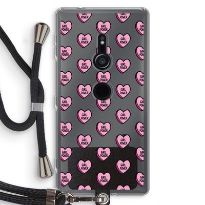 GIRL POWER: Sony Xperia XZ2 Transparant Hoesje met koord