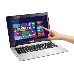 ASUS VivoBook S400CA-BRA-CA215H Notebook 35,6 cm (14") Touchscreen Derde generatie Intel® Core™ i5 4 GB DDR3-SDRAM 500 GB HDD Windows 8 Zwart, Roestvrijstaal
