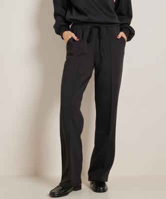 uni wide fit broek met naad uni wide fit broek met naad