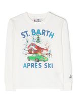 MC2 Saint Barth Kids t-shirt imprimée à manches longues - Blanc