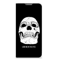 Mobiel BookCase OPPO Reno8 Lite Skull Eyes - thumbnail