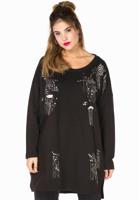 Yoek Sweater mets | Zwart | Maat 50/52