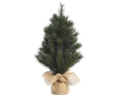 Mini kerstboom tafelboom Malmo miniboom h90 cm groen/wit - Everlands
