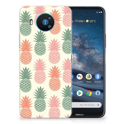 Nokia 8.3 | Siliconen Case | Ananas