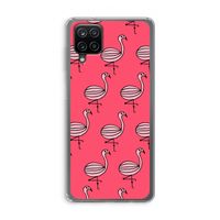 Flamingo: Samsung Galaxy A12 Transparant Hoesje