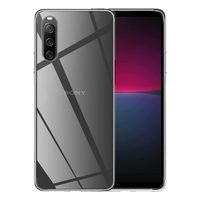 Lunso - Sony Xperia 10 V - TPU Backcover hoes - Transparant