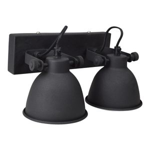 Urban Interiors Wandlamp 'Industrial double' kleur zwart