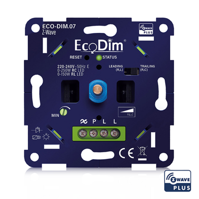 EcoDim ECO-DIM.07 LED Dimmer - Z-Wave - Druk/Draai - 0-250W RLC | ECODIM | ECODIM | ECODIM | ECODIM | ECODIM | ECODIM | ECODIM | ECODIM