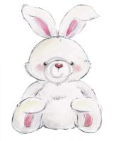 Kunstdruk Makiko - Rabbit 24x30cm