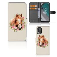 Telefoonhoesje | Met pasjeshouder | voor Nokia C32 Paard