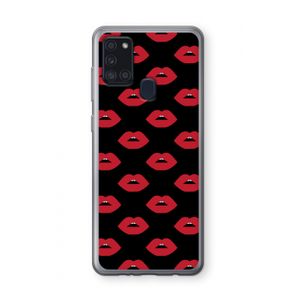 Lips: Samsung Galaxy A21s Transparant Hoesje