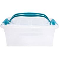 Whitefurze - Carry Box Afsluitbaar 5 liter - Polypropyleen - Transparant - thumbnail