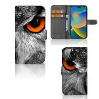 iPhone 14 Pro Max | Telefoonhoesje | Met pasjeshouder | Uil