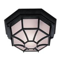 Searchlight Klassieke plafondlamp Outdoor zwart 2942BK