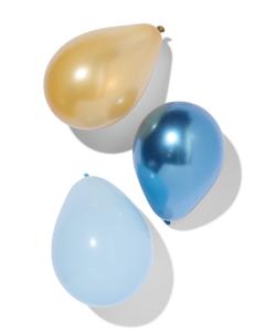 HEMA Ballonnen Ø23cm Blauw-goud - 20 Stuks