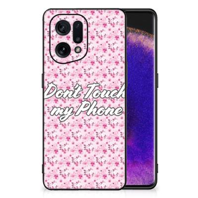OPPO Find X5 | Telefoon Hoesje | Flowers Pink DTMP