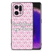 OPPO Find X5 | Telefoon Hoesje | Flowers Pink DTMP