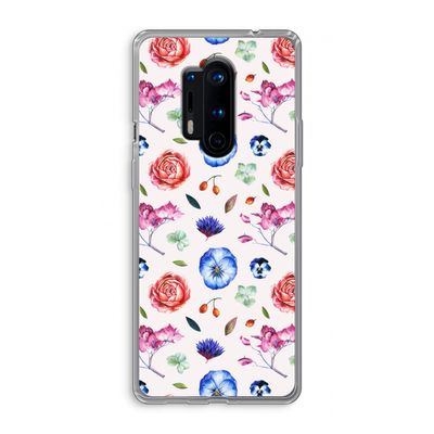 Bloemetjes: OnePlus 8 Pro Transparant Hoesje