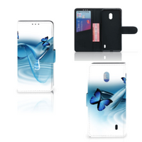 Nokia 2.2 Telefoonhoesje met Pasjes Vlinders - thumbnail