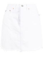 Polo Ralph Lauren jupe en jean à bords francs - Blanc