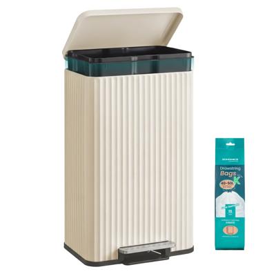 Vuilnisemmer met Pedaal en Zachte Sluiting voor Keuken