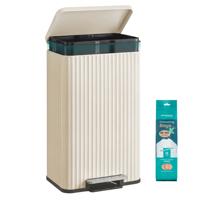 Vuilnisemmer met Pedaal en Zachte Sluiting voor Keuken