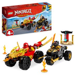 LEGO NINJAGO Kai en Ras' auto- en motorgevecht 71789