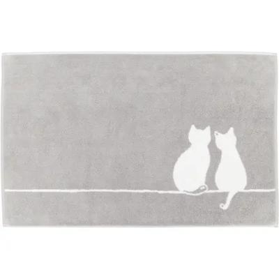 Cawö Cawö Cute Cats 6263 Badmat 50x80 platin/wit