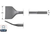Rotec Sds max spadebeitel gebogen 80x300mm
