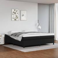 Bedframe kunstleer zwart 200x200 cm