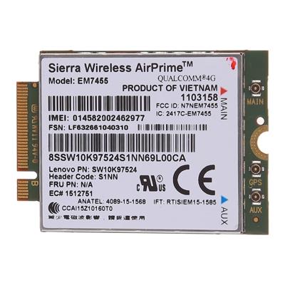 EM7455 Sierra Wireless FDD/TDD LTE Cat6 4G module 4G-kaart voor Lenovo laptop ThinkPad P50 P50S P40 yoga L460 T460 T460P T460S