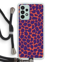 Purple Giraffe: Samsung Galaxy A52s 5G Transparant Hoesje met koord