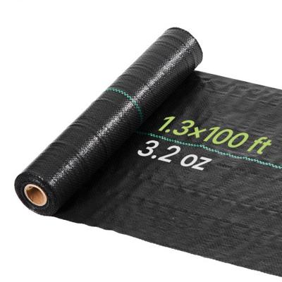 VEVOR Onkruidbestrijdingsdoek 0,4 x 30,5 m Tuinvlies 90 g/m², Polypropyleen Onkruidmat, Onkruidbarrière met hoge ventilatie en drainage, Wortelbarrière voor kassen, boerderijen en tuinen, Zwart
