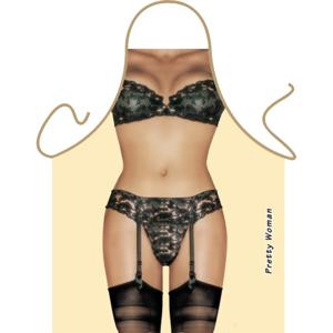 Sexy BBQ/Keuken schort voor vrouwen - Pretty Woman - Vrouw in lingerie - Cadeau - Moederdag