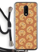 Croissant: OnePlus 7 Transparant Hoesje met koord